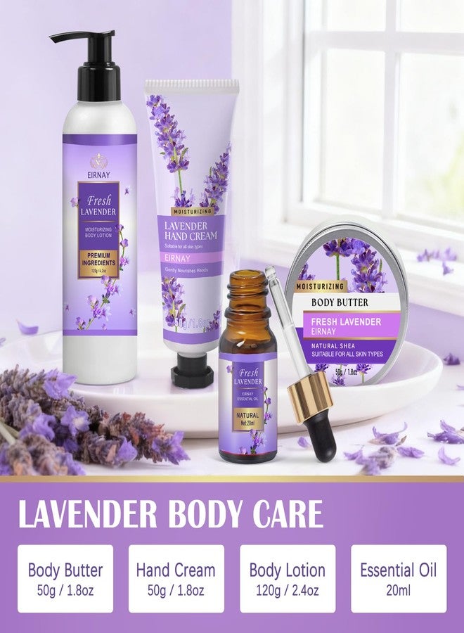 EIRNAY Gift for Women, Spa Gift Baskets for Women - 17pcs Lavender Sets with Body Lotion, Bubble Bath, Relaxing Bath Sets, Birthday Christmas Gifts for Her, Spa Kit for Mom Wife Sister Friend - Image 4